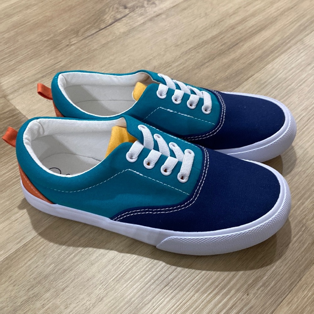 Cat & Jack Navy, Teal & Orange Kids Sneakers